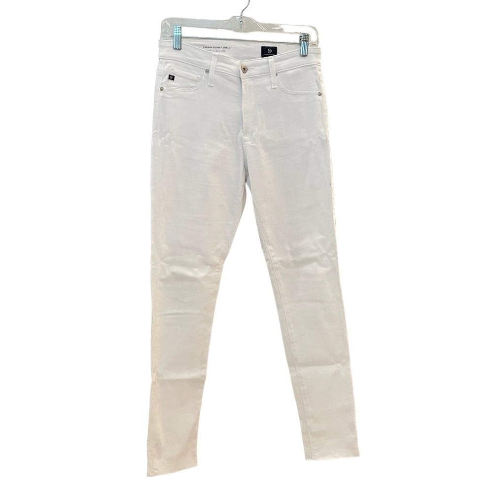 AG Adriano Goldschmied, Raw Hem, High Rise Skinny Ankle “Farrah”, Size 27R